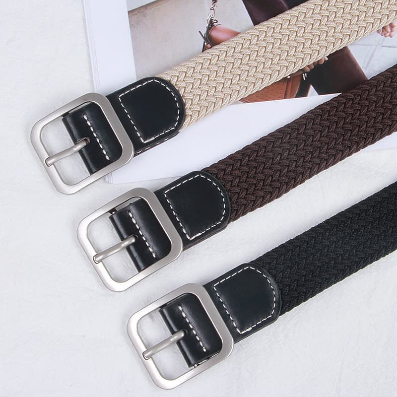 | 【cinto masculino grife】 | Cinto de lona tecido feminino elástico calças elásticas cinto masculino feminino versão core