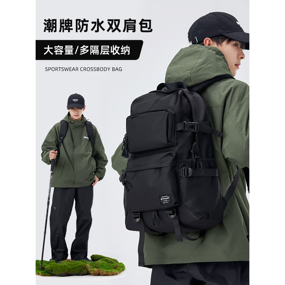 Mochila masculina ao ar livre grande capacidade caminhadas saco profissional caminhadas à prova dwaterproof água saco de
