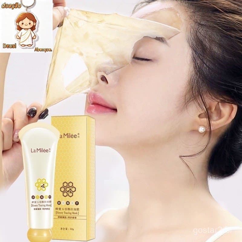 Máscara Facial Mel La Milee 60g Máscara Removível para Limpeza de Cravos e Cutículas Hidratação da Pele Y2FU