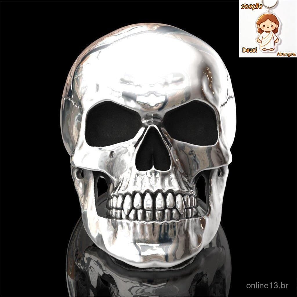 Anel de Caveira Detalhado Neo-Gótico em Aço Inoxidável 316L Joias Punk Masculinas KZIF