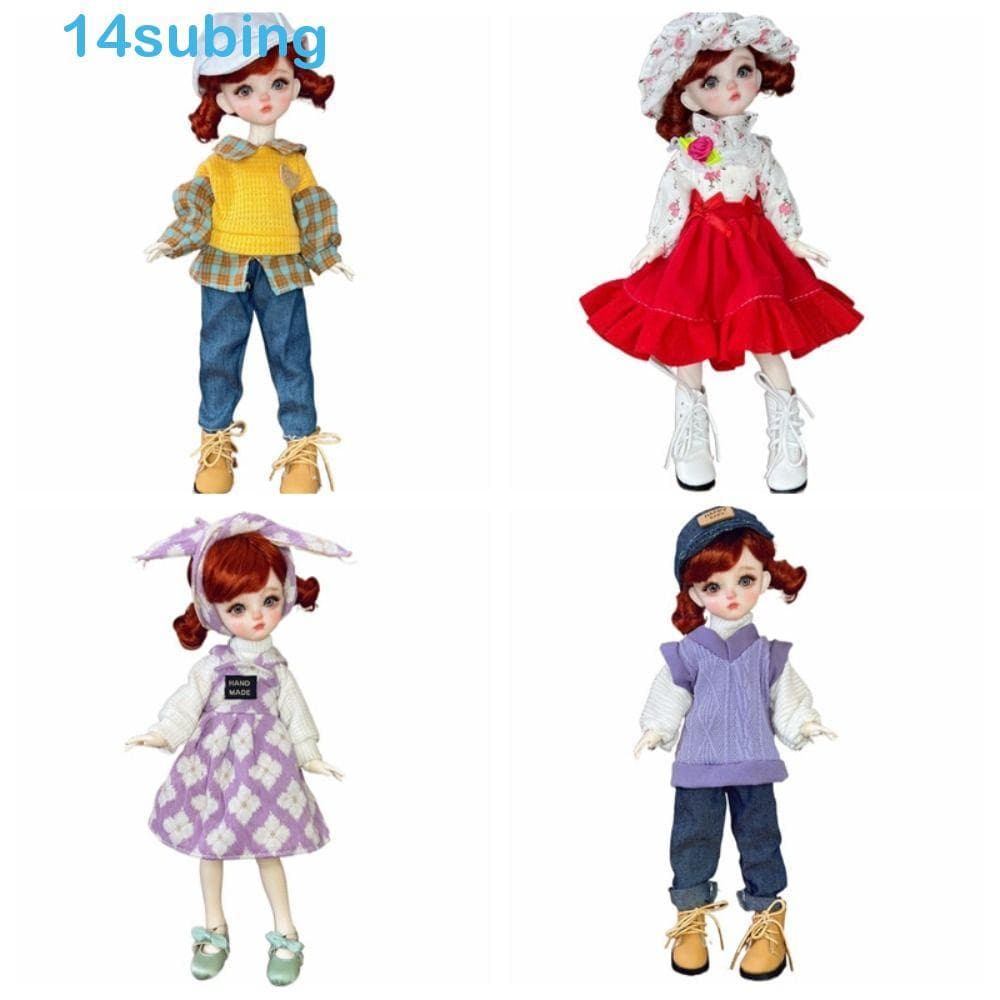 SUBING Roupas De Boneca De 30cm , Saia Casual , Roupa Princesa BJD , Vestido Lolita Artesanal Fofo E Doce