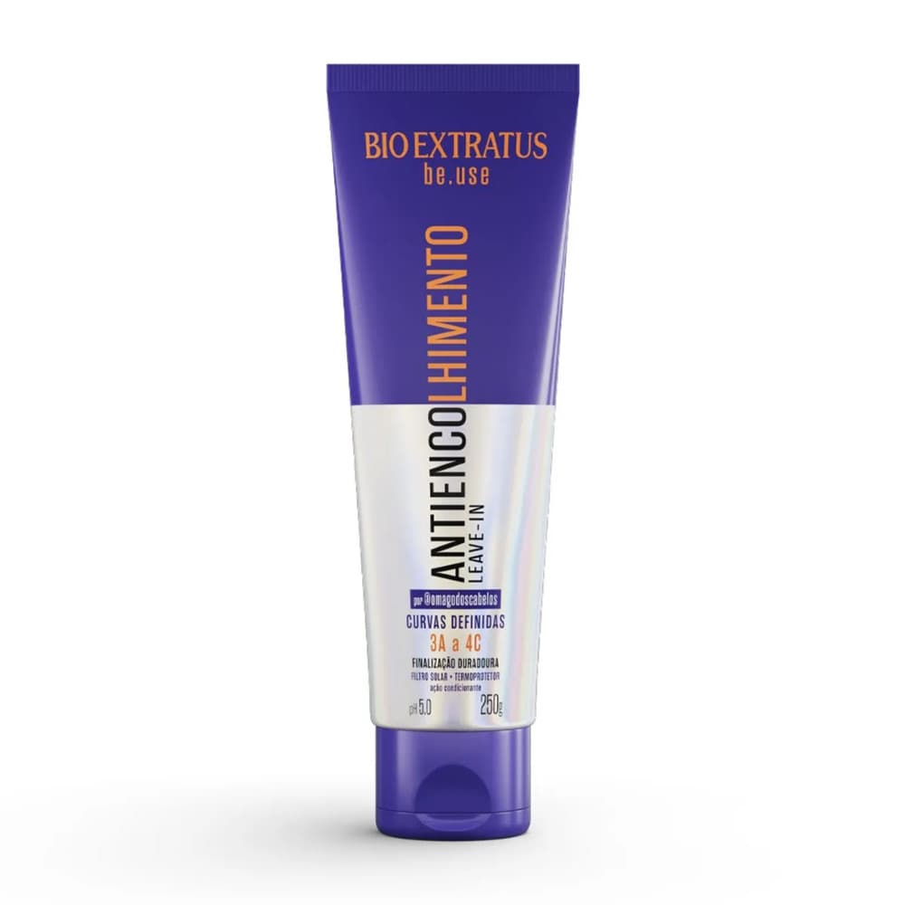 Bio Extratus Leave-in Antiencolhimento be.use 250g Antifrizz Cachos Definidos com Proteção Térmica
