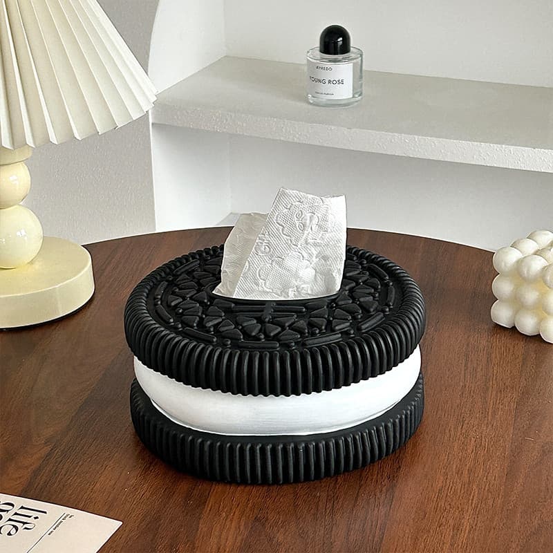 Oreo caixa de tecido ins estilo nicho High-End sentimento caixa de papel mesa de jantar do agregado familiar cabeceira d