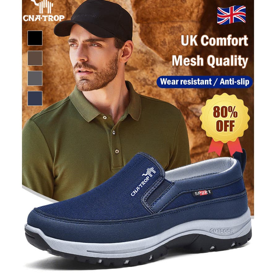 【Leveza e Flexibilidade】[Para Caminhadas] Sapatos/Tecido/Respiráveis/Leves/Confortáveis