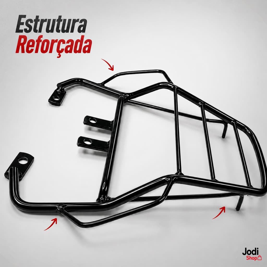 Bagageiro Twister 2004 2008 Peça Traseira Reforçada Preto Ou Cromado Moto Seguro