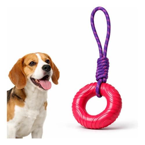 Brinquedo Mordedor Cachorro Cabo De Guerra Corda E Pneu Interativo