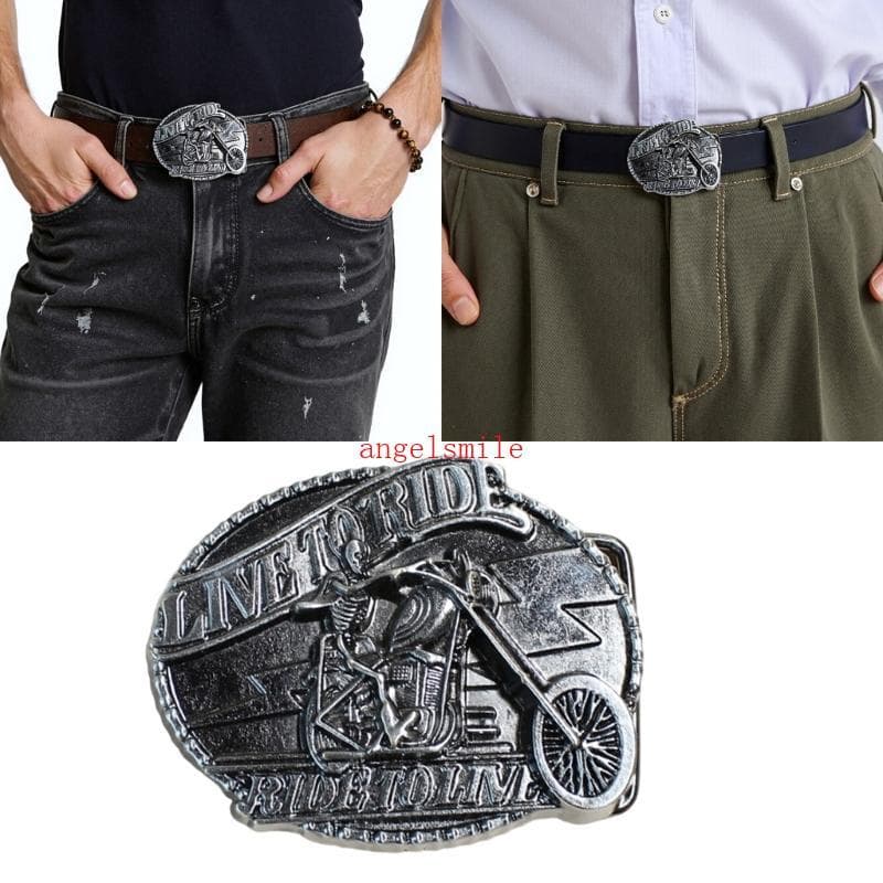 Melhor Fecho Cintura Fivela Cinto Caveira Acessórios Metal Gravado