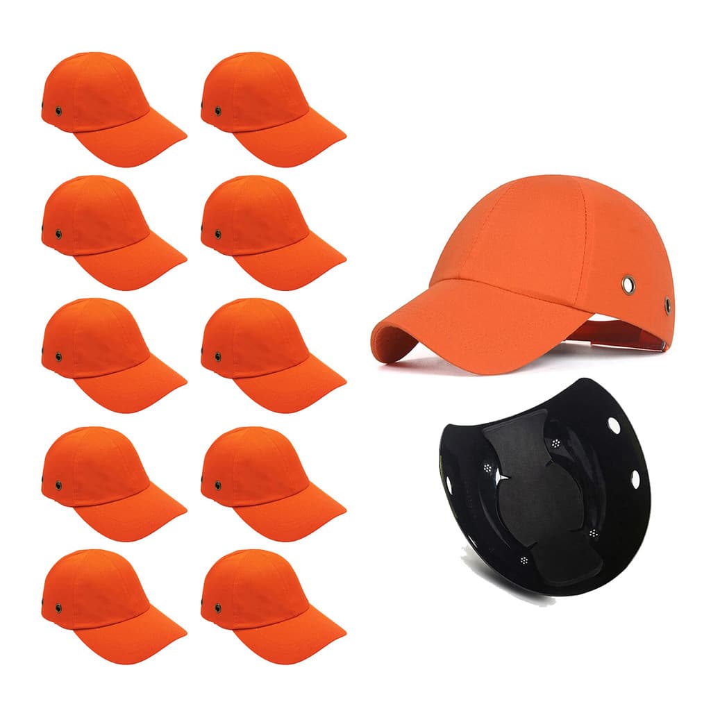 Bone com Capacete Seguranca EPI Kit 10 Uni Obra Construcao Casquete Reparo Trabalho Protecao Resistente Oficina