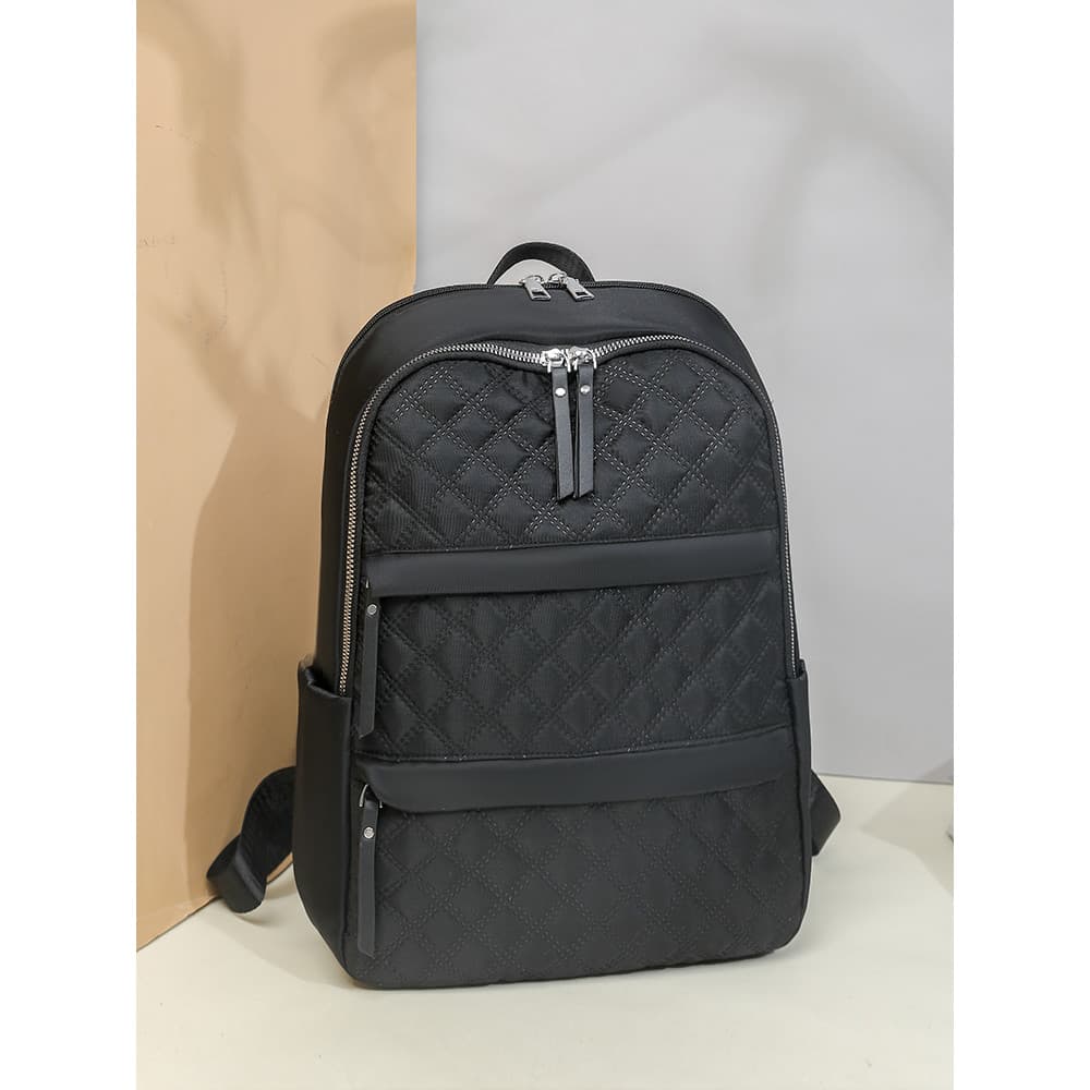 Bolsa de computador mochila feminina 2026 novo estilo moda lona mochila feminina leve Commuter negócios viagem faculdade
