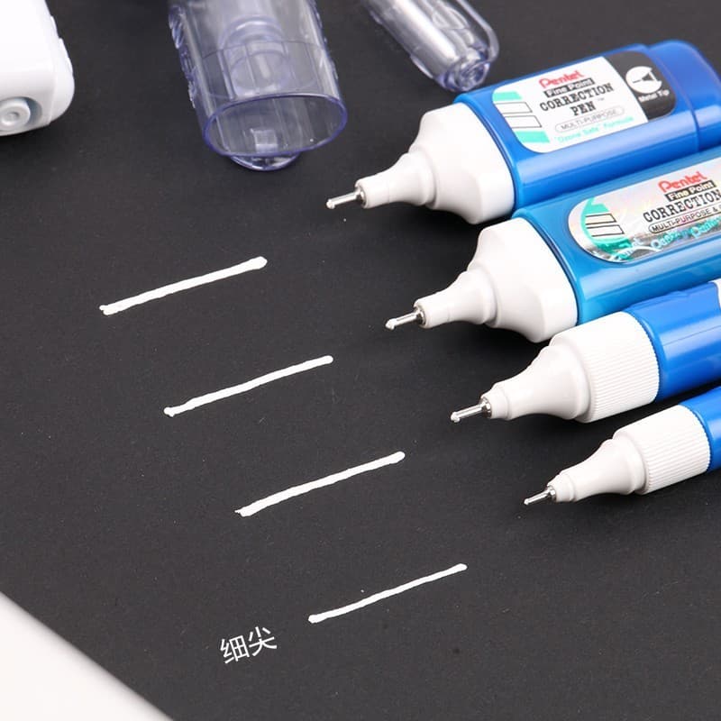 Pentel pentel pentel fluido de correção de secagem rápida, fluido de correção sem rastros, caneta de correção de fluido