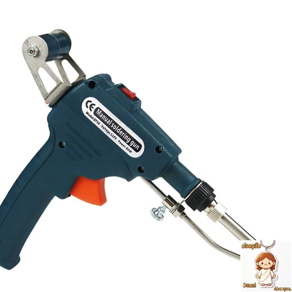 Ferro de Solda Elétrico Semi Automático 60W 110V-220V para Fio de Sucção ANKT