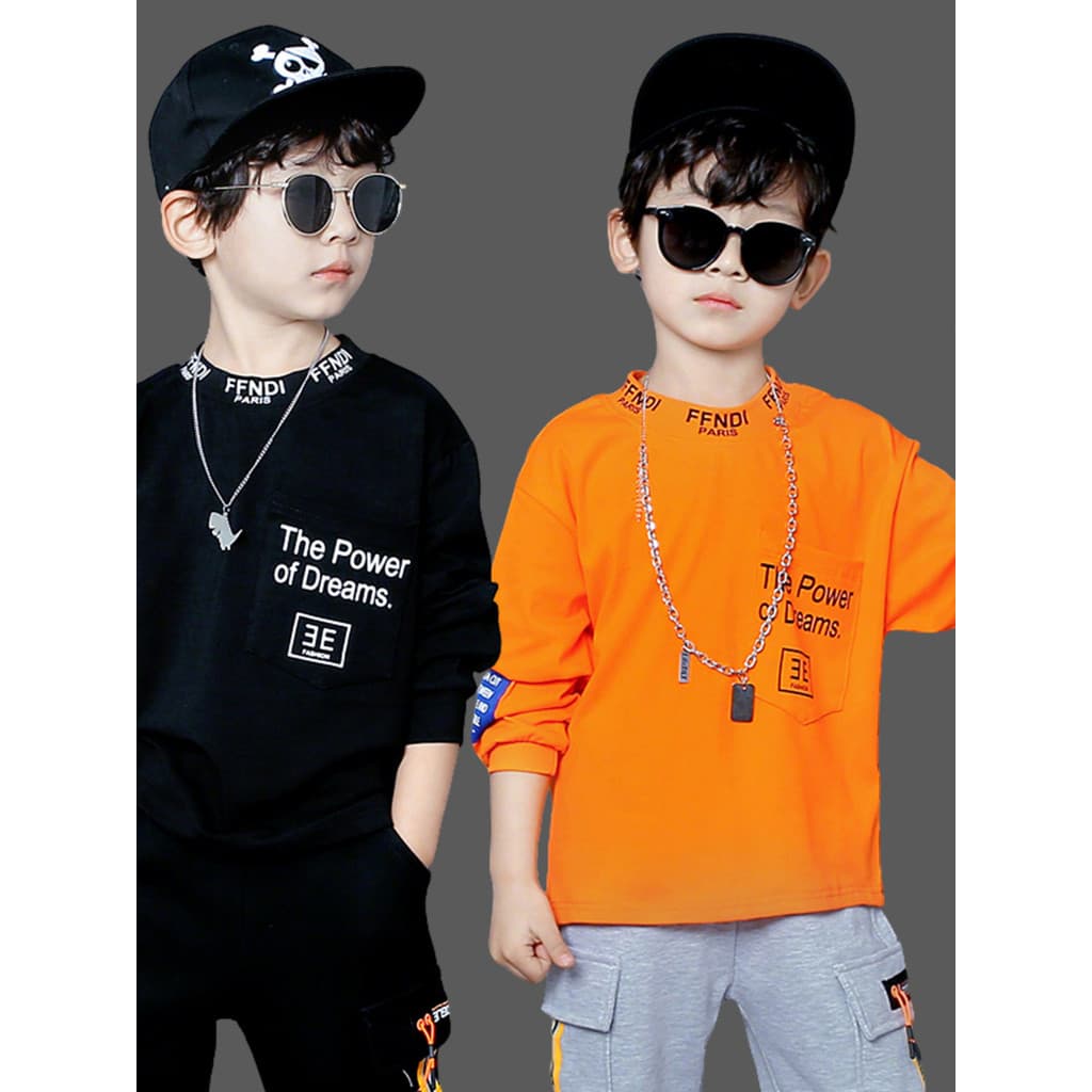 Crianças roupas meninos roupas de outono 2026 novo estilo crianças manga comprida camiseta topo fino primavera roupas de