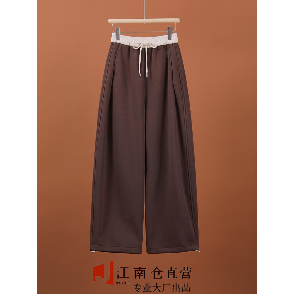 Armazém Jiangnan [liberação de perda de linha de alta qualidade] além de espessamento de veludo!Calça Machete feminina b