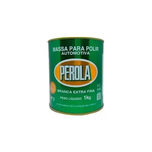 Massa para Polir Automotiva Pérola Branca Extra Fina 1 kg