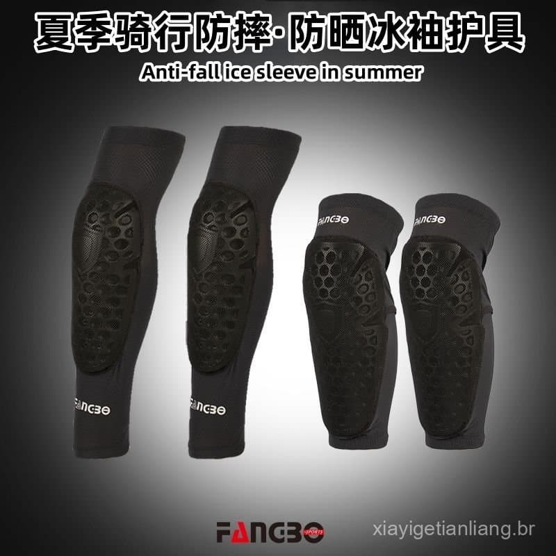 Novas cotoveleiras e joelheiras para ciclismo, novos equipamentos de proteção para ciclistas, mangas de gelo para proteç