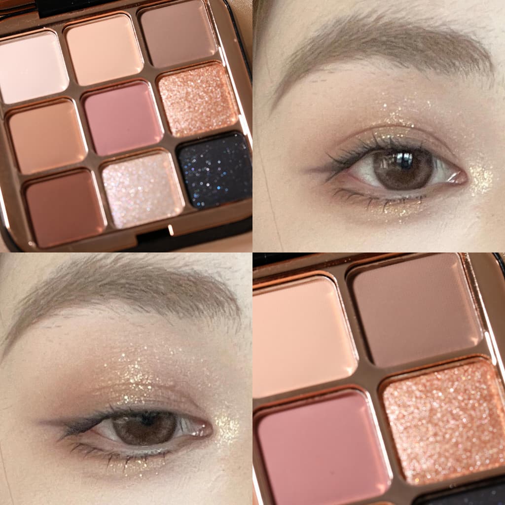 Paleta de sombras de nove cores, cor mágica, 2025, novo estilo, luz diária, maquiagem terra, fosca, perolada, esfumaçada