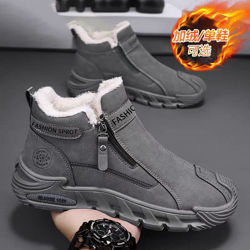 Botas de neve sapatos masculinos forro de inverno engrossado quente nordeste Casual grande sapatos de algodão esportes a