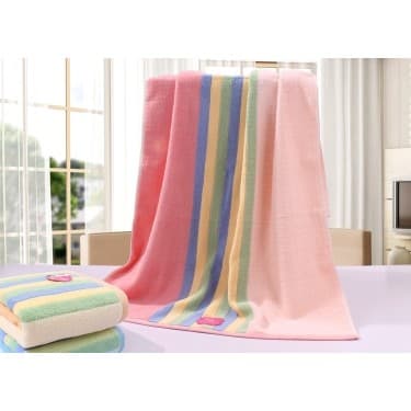 High-End macio absorvente pequena toalha de banho puro algodão cor tira senhoras cabeça toalha crianças toalha de banho