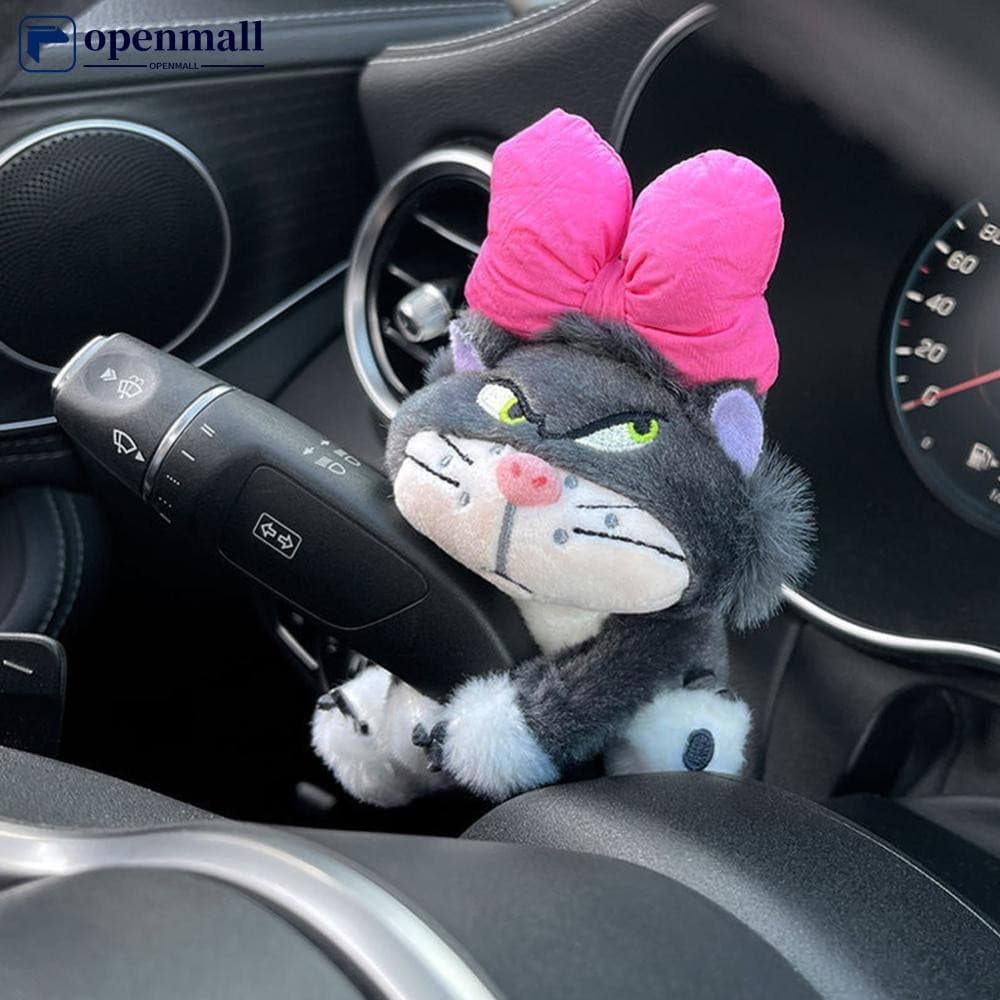 OMALL Limpador De Para-Brisa De Carro Interruptor De Sinal De Mudança Ornamentos Decorações Boneca De Pelúcia Gato Acess