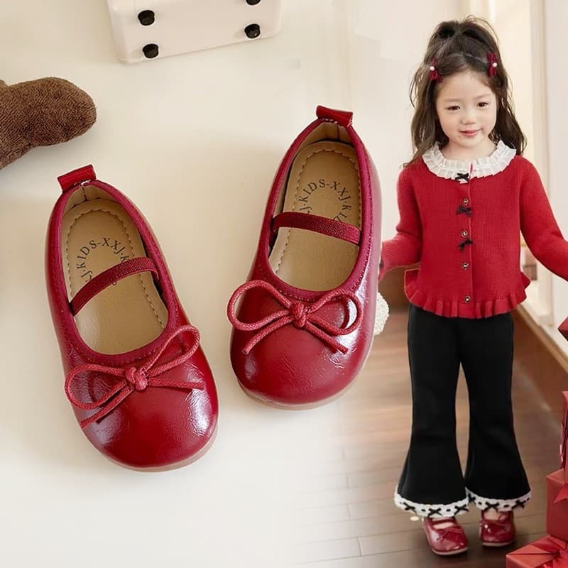 Meninas High-End sapatos de princesa crianças pequenos sapatos de couro 2025 primavera outono novo estilo versão coreana
