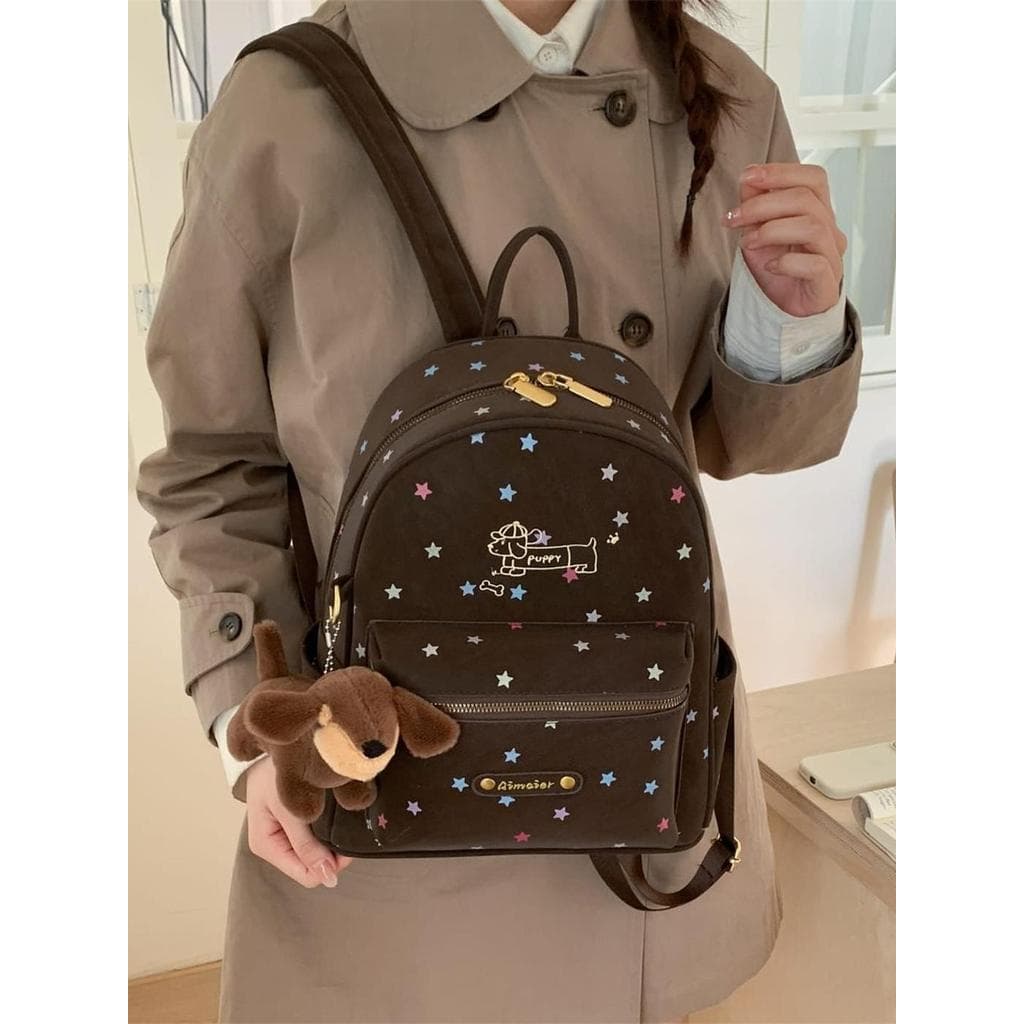 Muzi rua estrela mochila feminina 2026 novo estilo grande capacidade faculdade estilo coreano saco de escola bonito cour