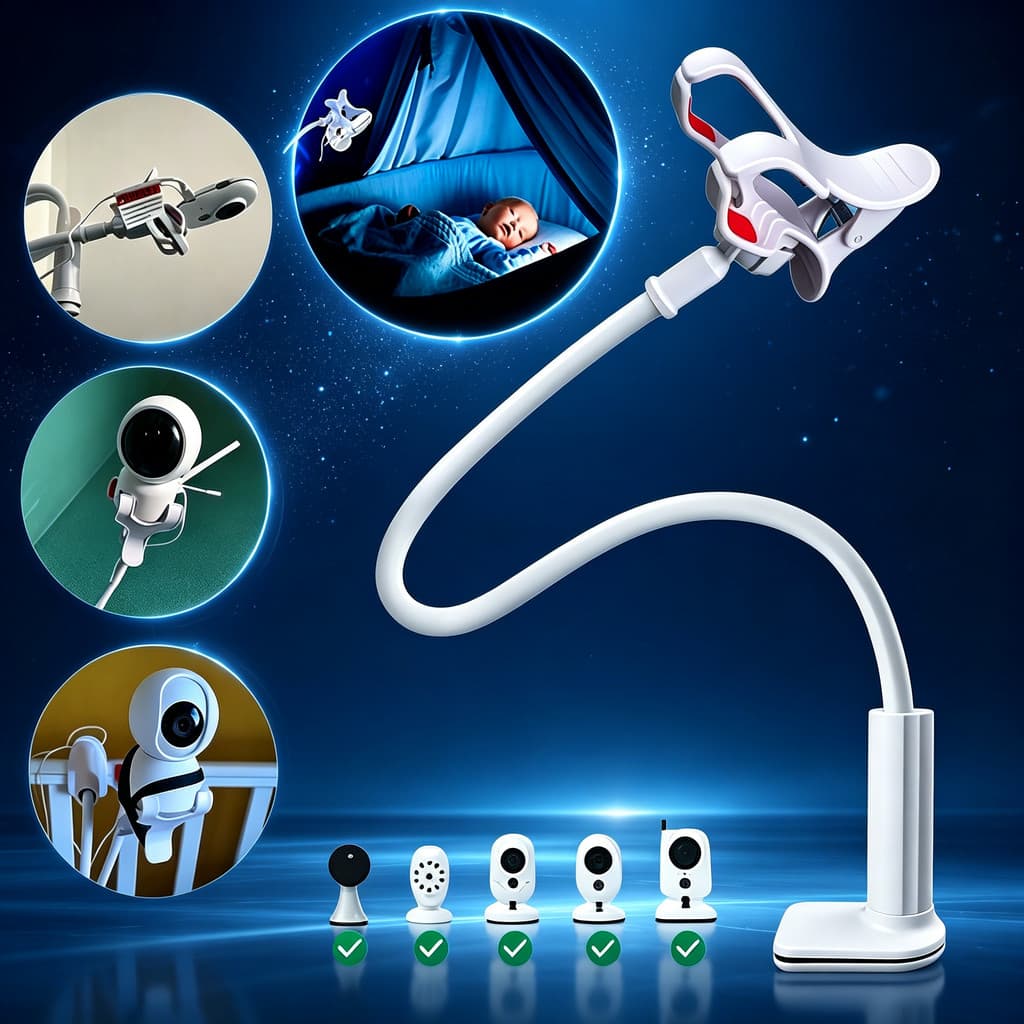 Suporte Universal Ajustável Para Monitor De Bebê Compatível Com Bay Monitor TakTark