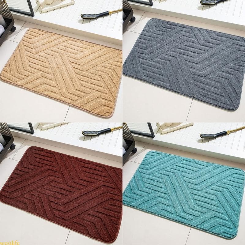 Soft Weave Banheiro Tapete 40x60cm Tecido Antiderrapante Banho Área