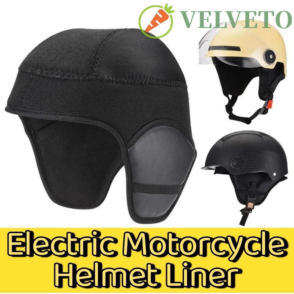 Capa De Cabeça De Proteção De Ouvido ELVETO , Forro De Capacete De Motocicleta Elétrica Confortável Forrado De Lã , Mant