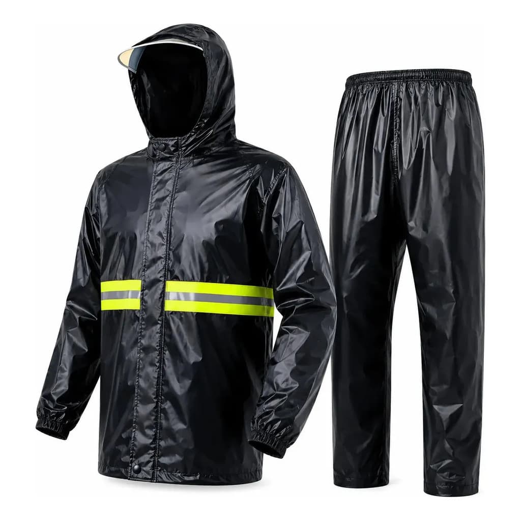 Capa de Chuva Moto Motoqueiro Impermeável PVC Tamanho Único Reforçada