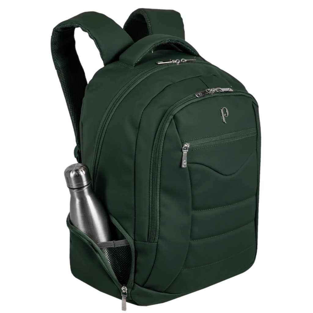 Mochila Palmeiras Oficial Notebook 15,6" E 2 Compartimentos Hydroblock Resistente A Liquido Verde Sestini