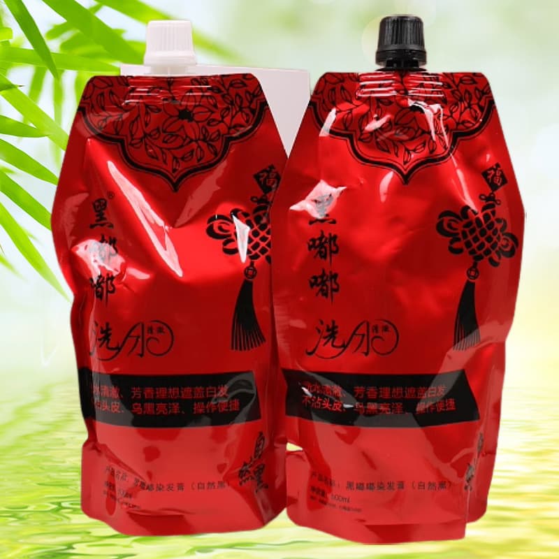 Genuíno preto Toot terceira geração chinês vermelho água clara preto creme de cabelo planta tintura de cabelo puro Natur