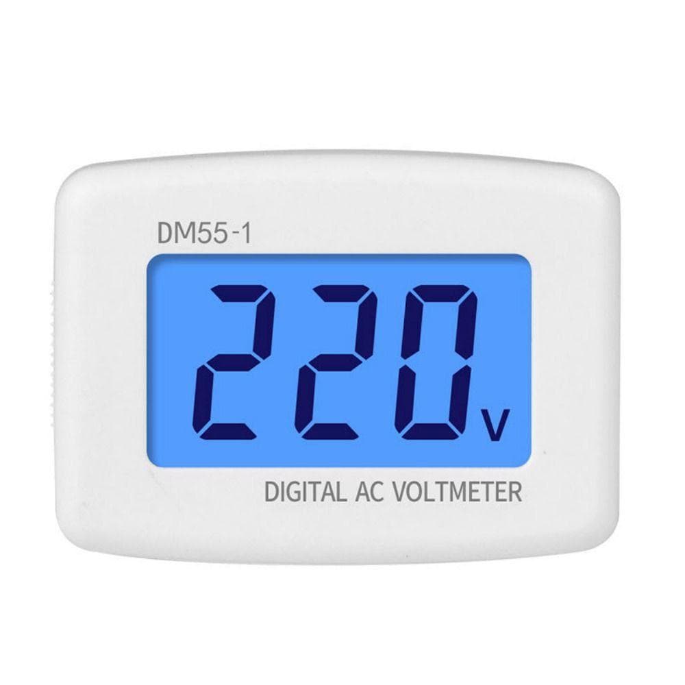 Medidor De Tensão Plana De Parede Plugue Ue/Eua Para Eletrodomésticos DM55-1 Voltímetro Digital