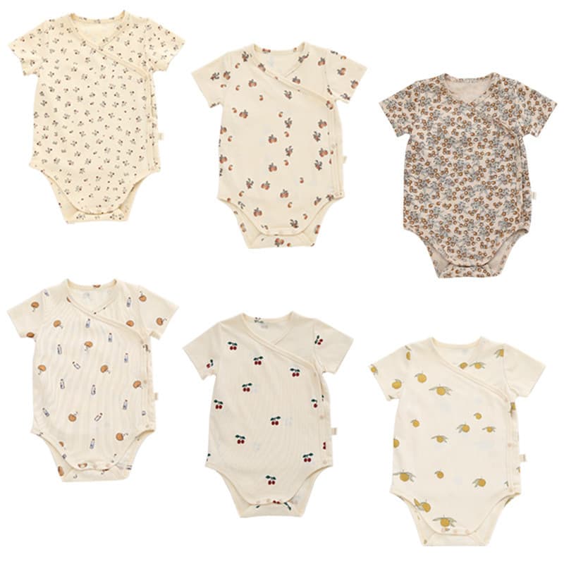 Bebê roupas de bebê verão macacão 6 meses triângulo macacão de manga curta bebê recém-nascido macacão 1 ano de idade