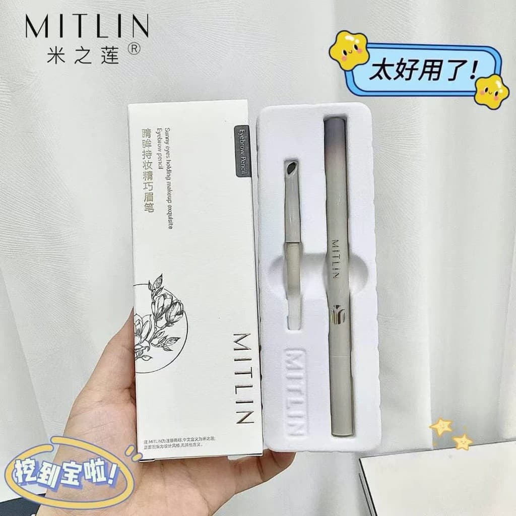 6092 Mizhi Lotus Eyes Segurando Maquiagem Lápis de Sobrancelha Requintado À Prova D 'Água À Prova de Suor Fácil de Desen