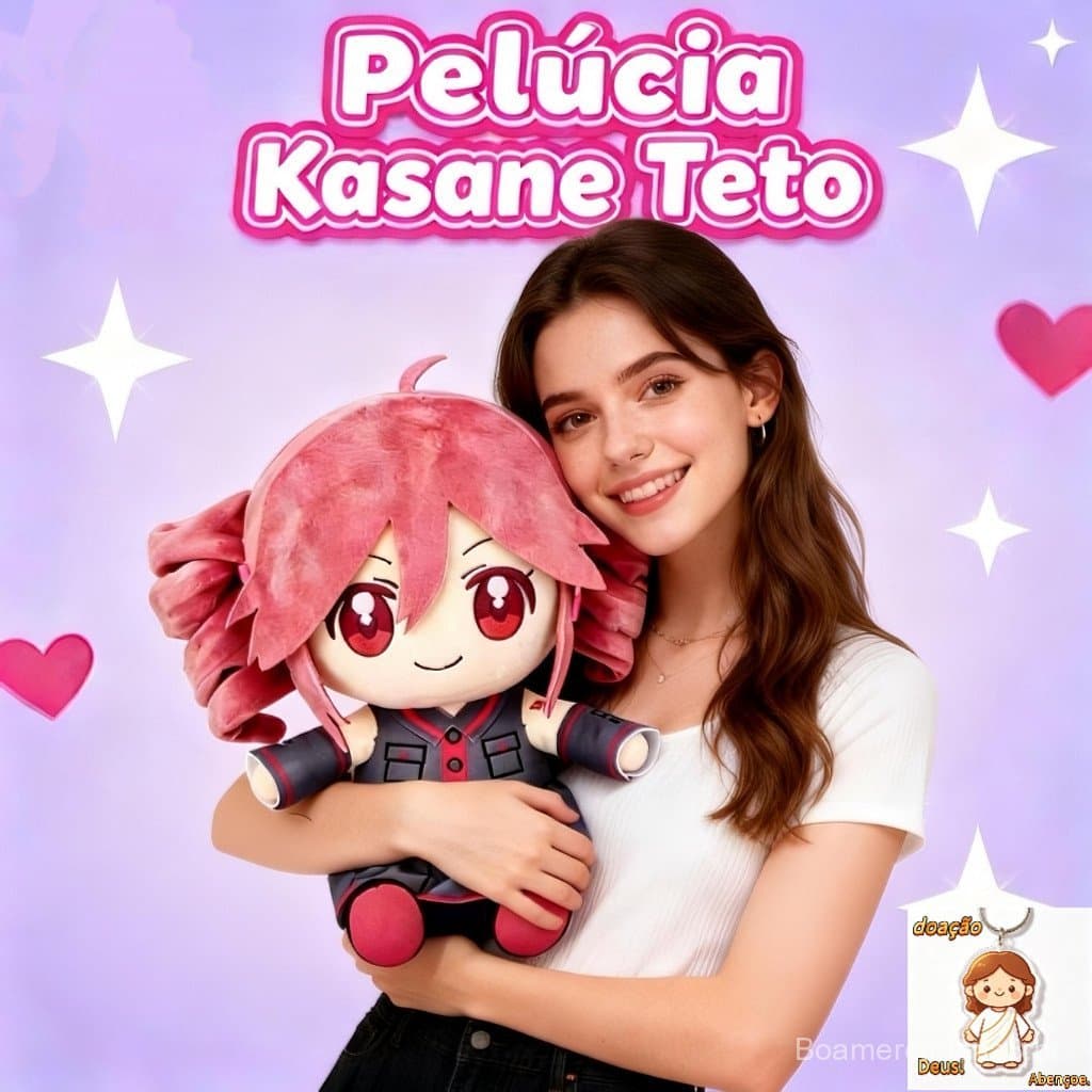 20cm Kasane Teto Miku Vocaloid Utau Boneca de Pelúcia Anime Presente Colecionador
