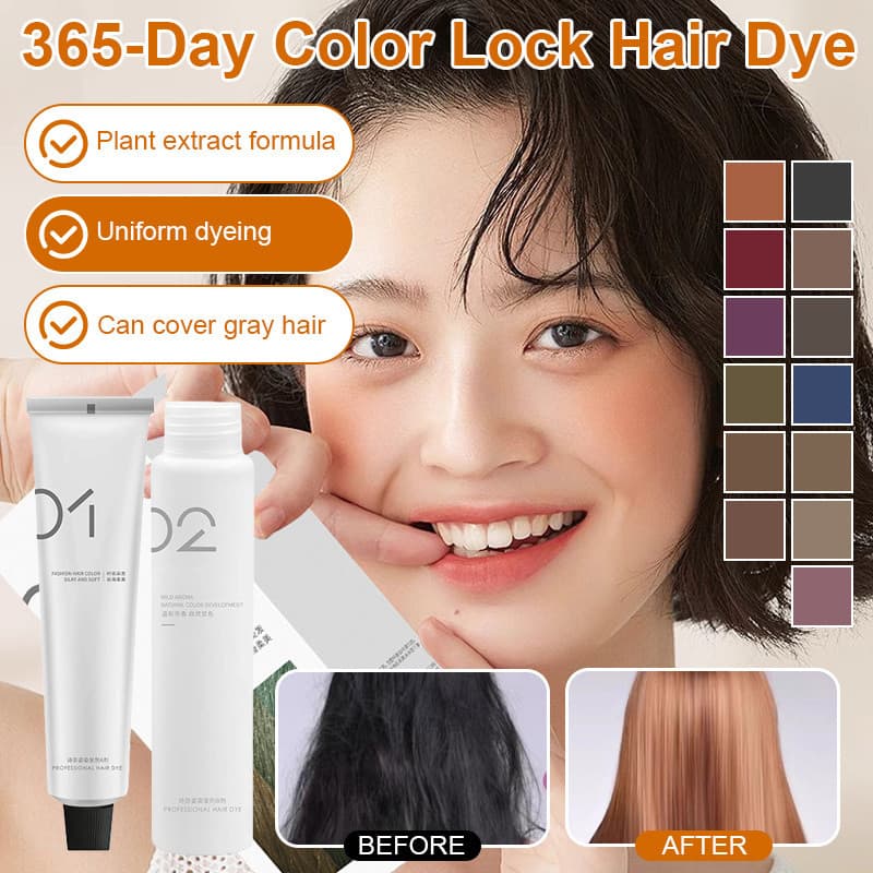 [Fácil De Usar Em Casa] [Long-Lasting Color Protection] Tinta De Cabelo/Creme/Fórmula Natural/Proteção De Cor