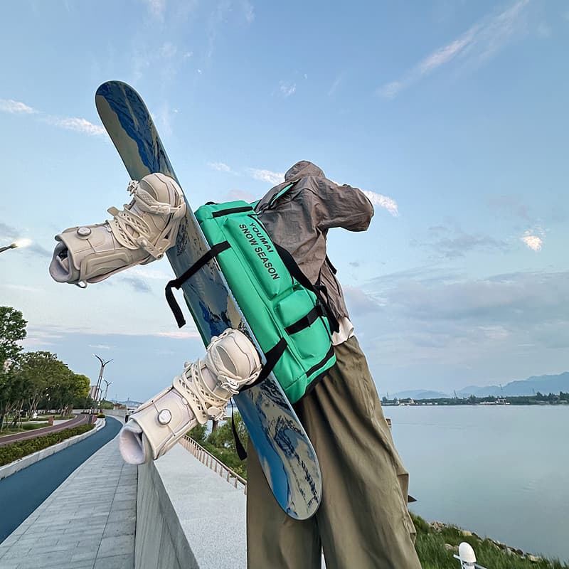 YOUMAI viagem temporada de esqui mochila das mulheres dos homens folheado saco Super grande capacidade saco de armazenam