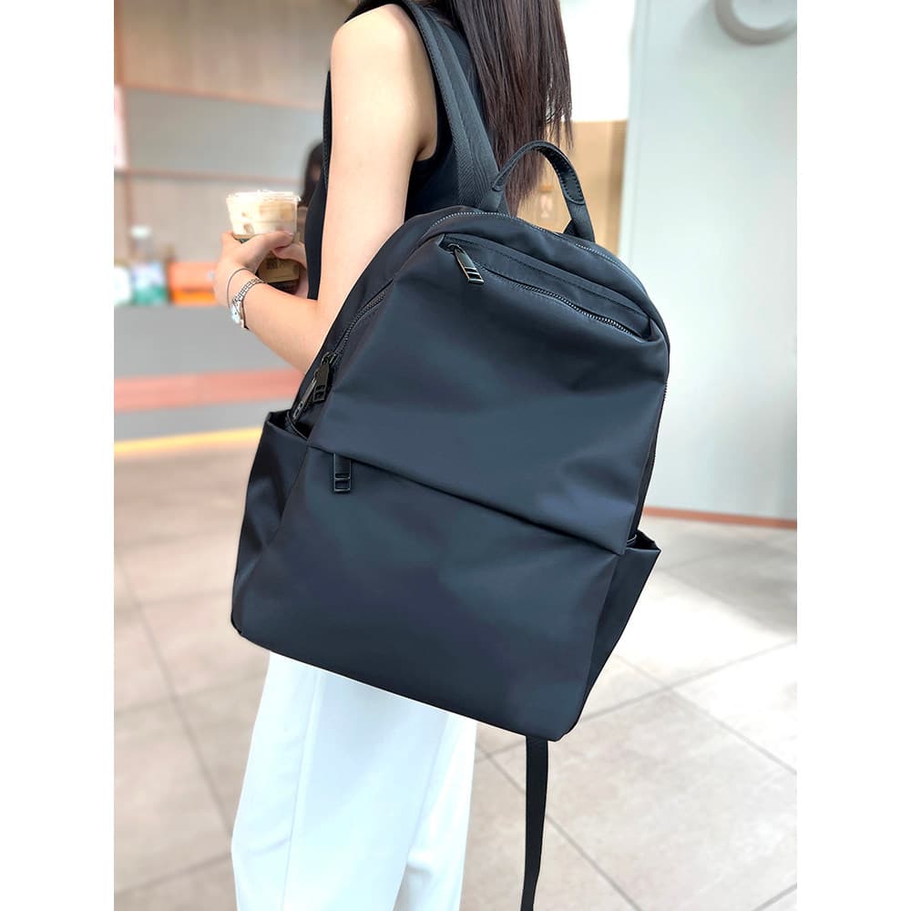 Grande capacidade impermeável Oxford pano mochila feminina 2026 novo estilo simples Casual All-Match mochila de viagem c