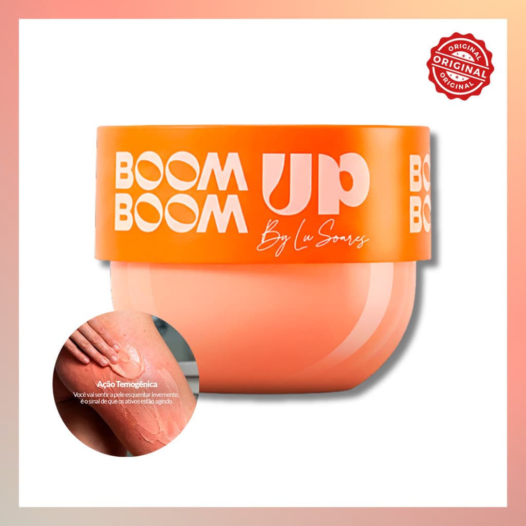 Boom Boom Up - Peach Up - Creme Firmador Anti Celulite Termogênico - 200g