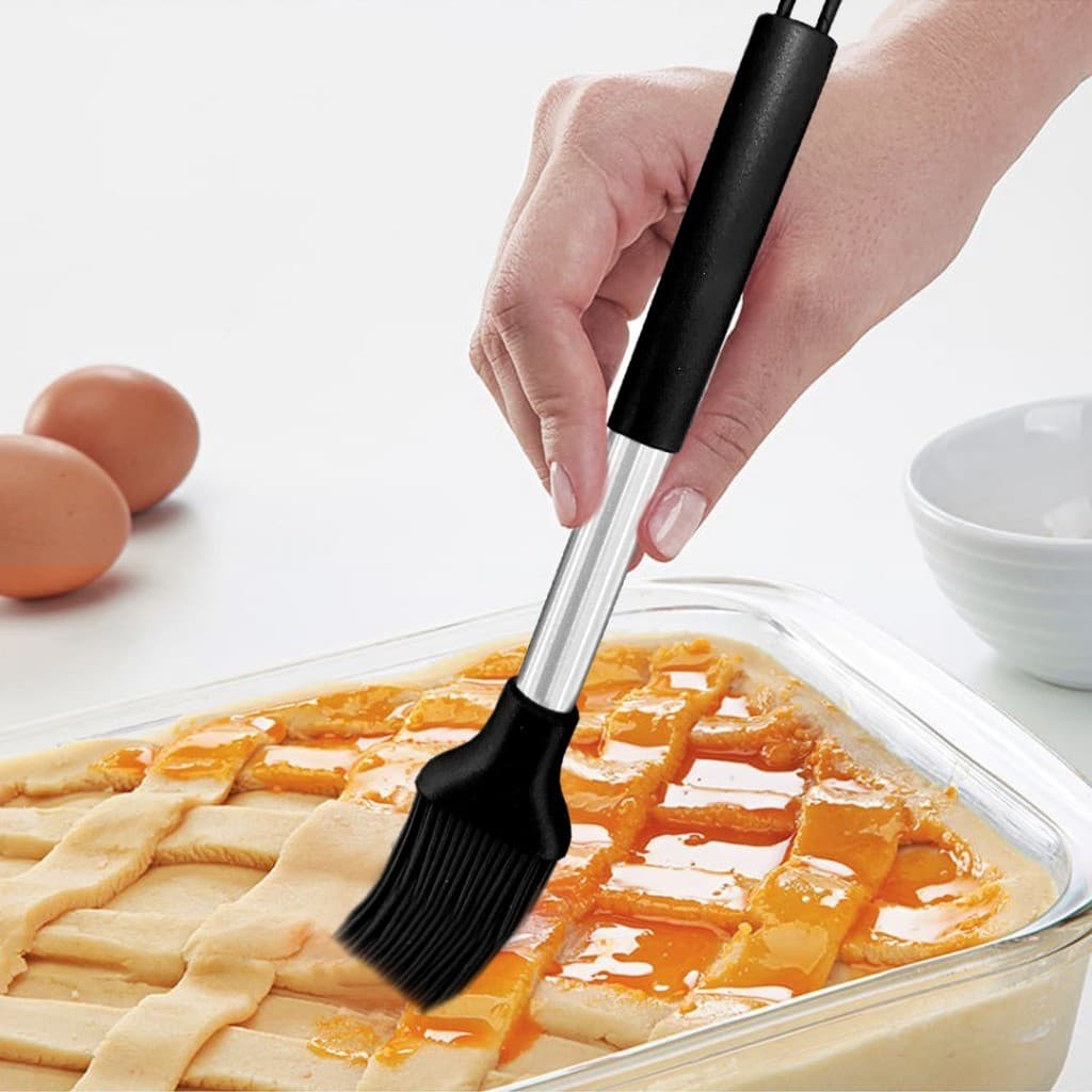Pincel de Silicone Culinário Untador para Tortas Formas Frigideiras e Cozinha