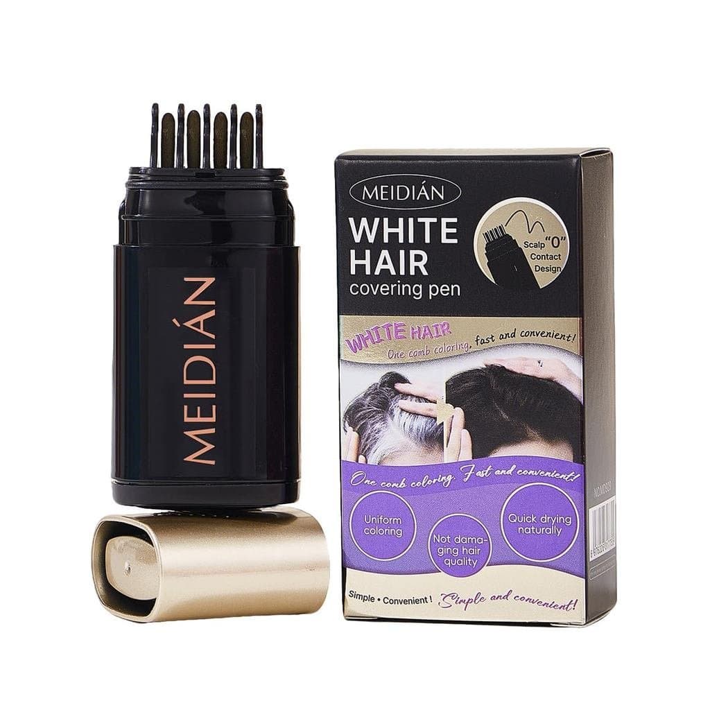 Pente para Tingir Cabelos Brancos, à prova d'água e resistente ao suor, bastão de tintura para cabelo, pente portátil pa