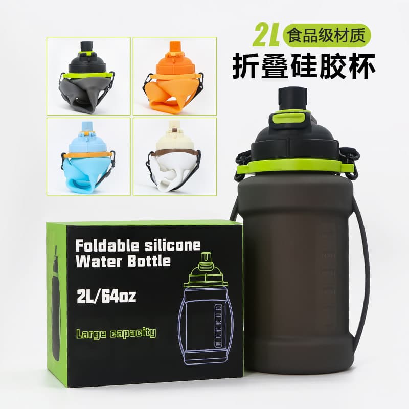 Copo de água de Silicone venda quente ao ar livre grande capacidade esportes ciclismo garrafa de água macia produto come