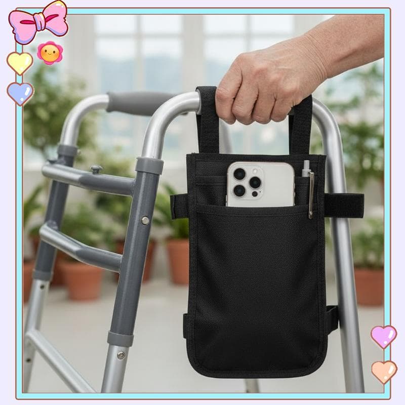 [beautifulhome] Bolsa De Armazenamento De Muleta De Tecido Oxford Bengala Resistente À Água Multipoeta Para Idosos Uso E