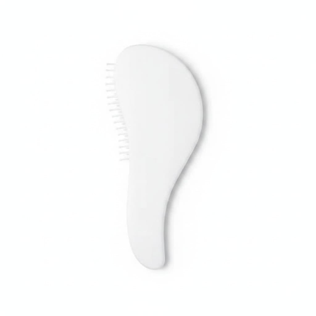 Kit com 100 Escovas Mágicas Anti Frizz Desembaraçadoras Brancas para Cabelo