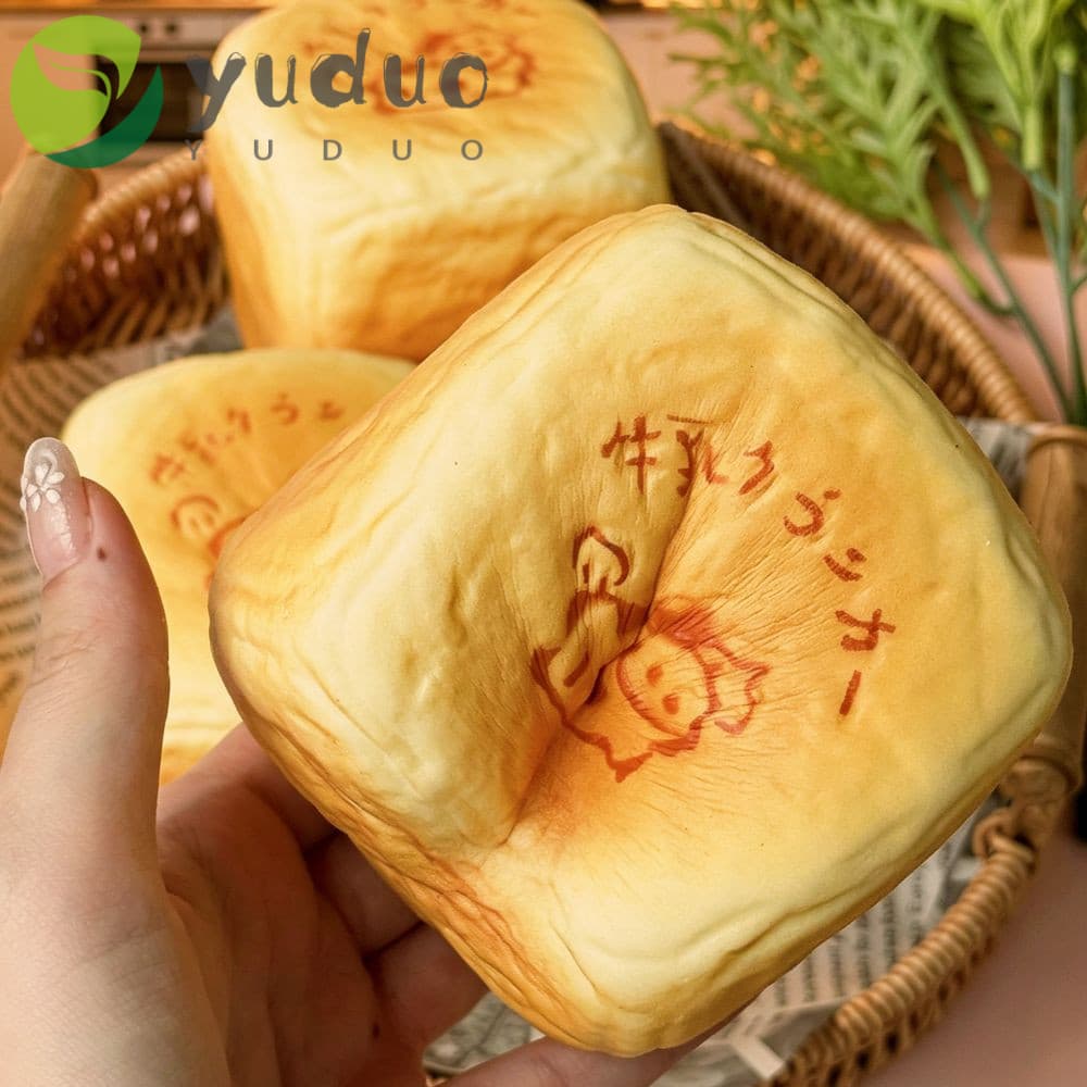 YUDUO Simulado Pão Torrada Squeeze , Lento Rising Dedo Sucção Quadrado Leite Brinquedo Mole , Espuma