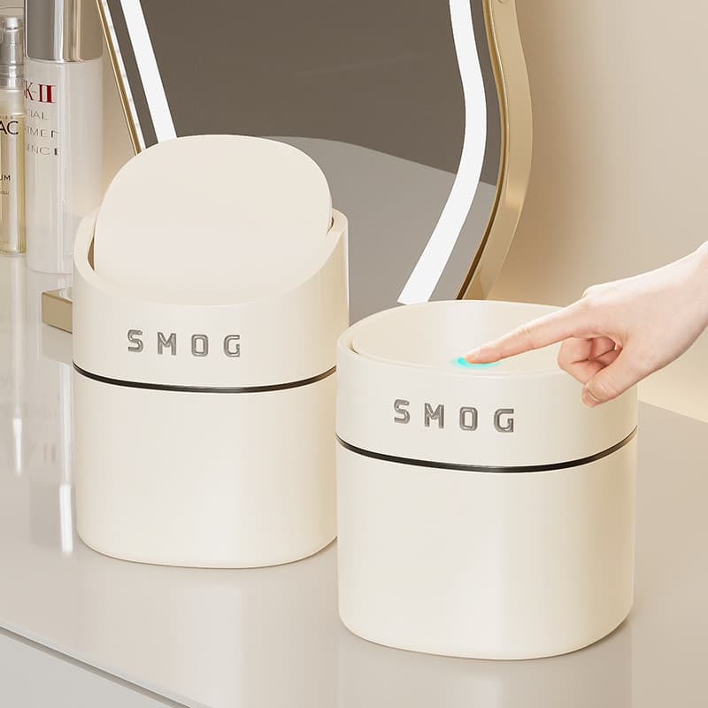 Mini lixeira de mesa com um toque de luxo e sofisticação para uso doméstico no quarto, sala de estar, cozinha, caixa de