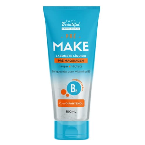 Sabonete Pré Make Pantenol 100ml - Face Beautiful