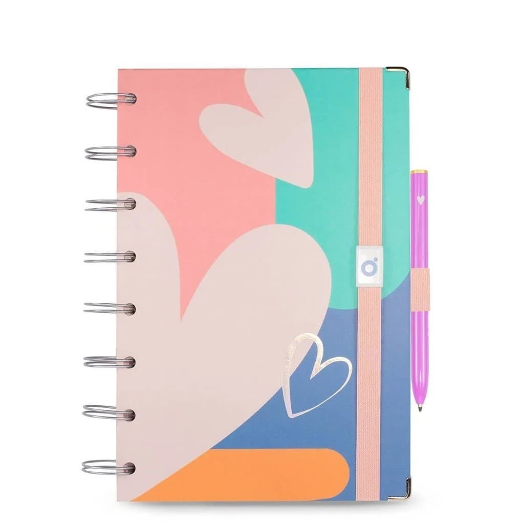 Planner SystemFlex Maxi Pastel Coleção Sweet - Ótima - Folhas Reposicionáveis