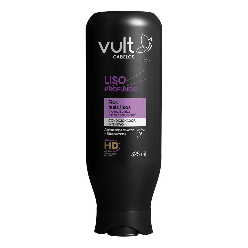Vult Cabelos Liso Profundo - Condicionador Intensivo 325ml Vult Liso Profundo 325 Ml Condicionador