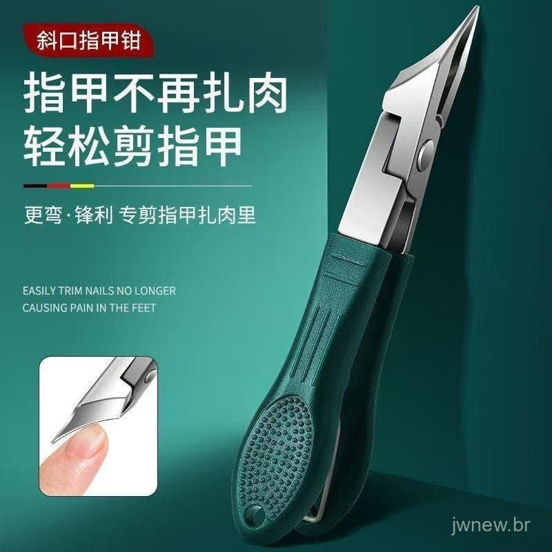 Novo Cortador de Unhas Diagonal Anti-Salpicos, Cortador de Unhas com Grande Abertura, Ferramentas de Cuidado para Mãos e